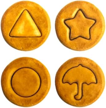 韓国限定　イカゲーム　ダルゴナ　型抜き　カルメ焼き　オジンオゲーム　3個セット 韓国限定 イカゲーム タルゴナ カルメ焼き 型抜き&メンコグミ